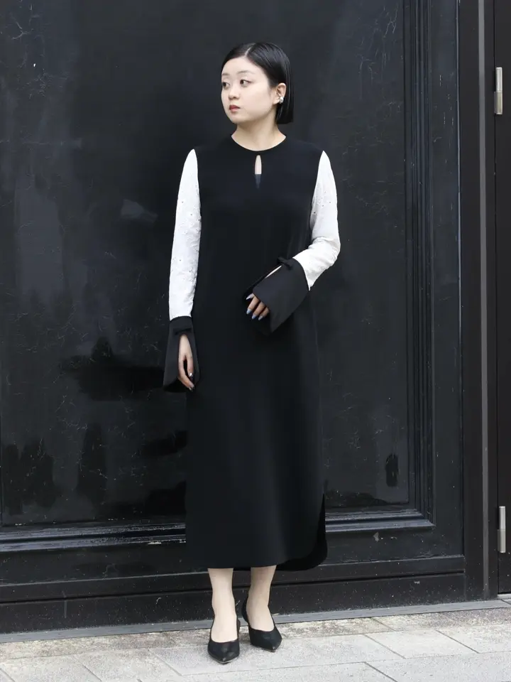 Mame Kurogouchi(マメ クロゴウチ)】 Triacetate Georgette Floral