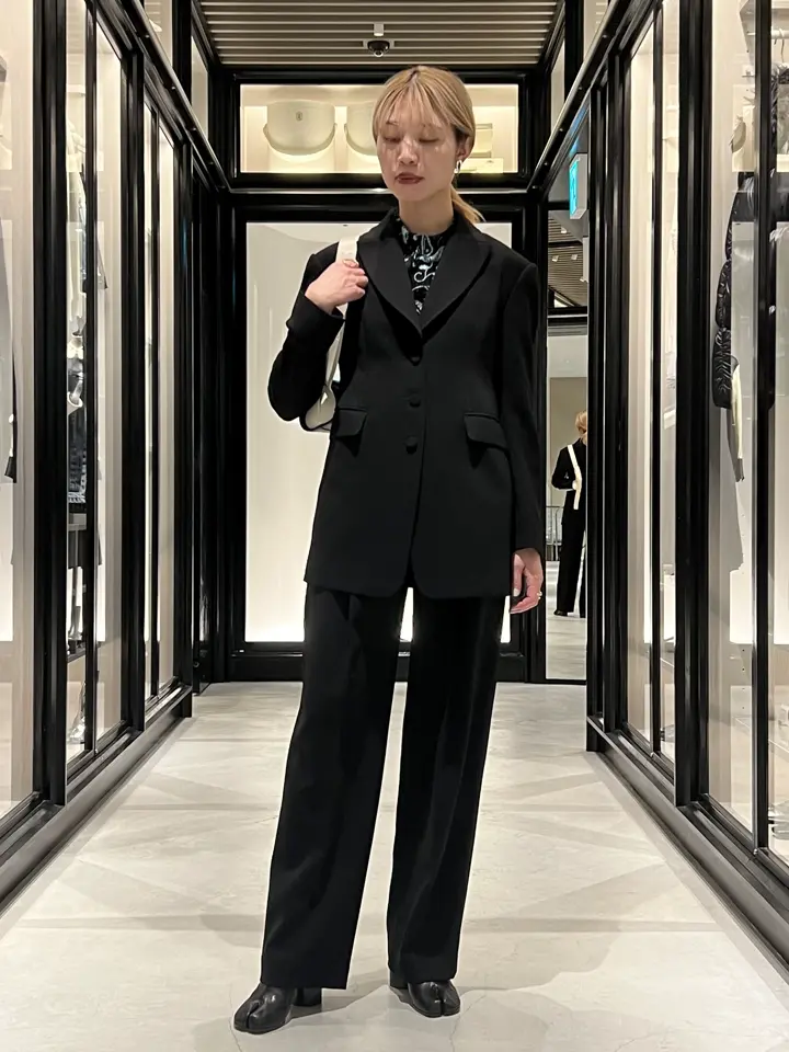 Mame Kurogouchi(マメ クロゴウチ)】 Acetate Polyester High Waisted