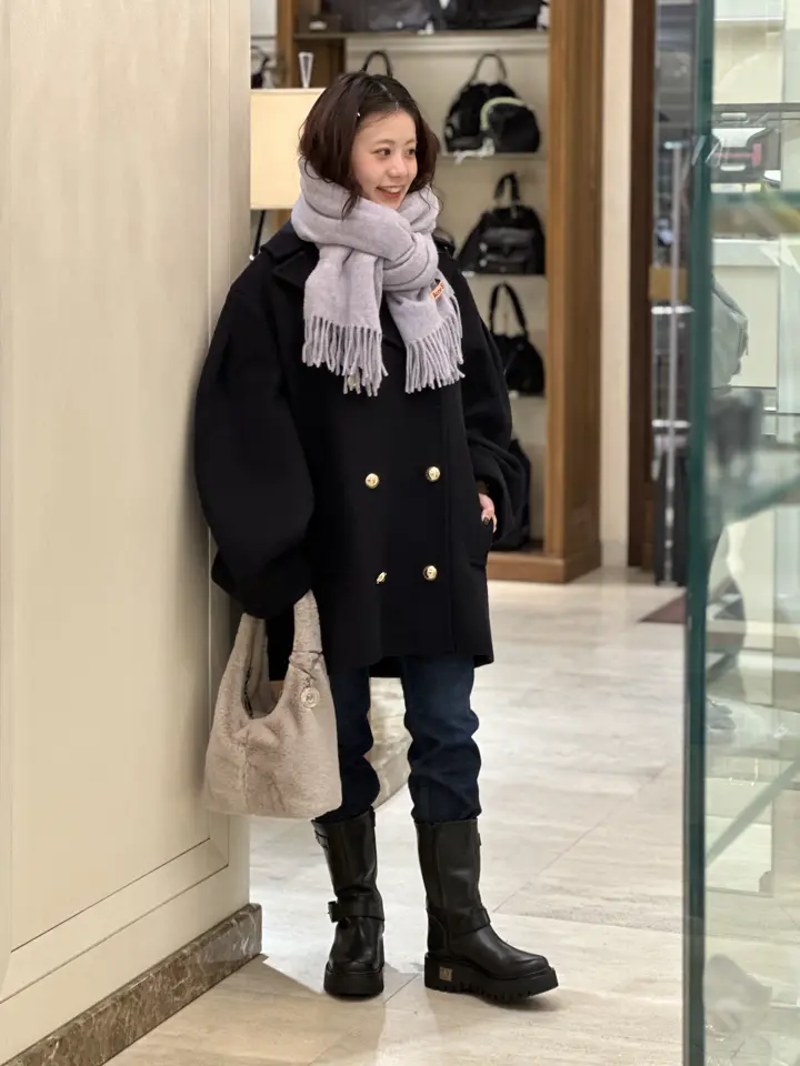 GANNI(ガニー)】 Wool Oversized Midi Peacoat｜PARIGOT ONLINE