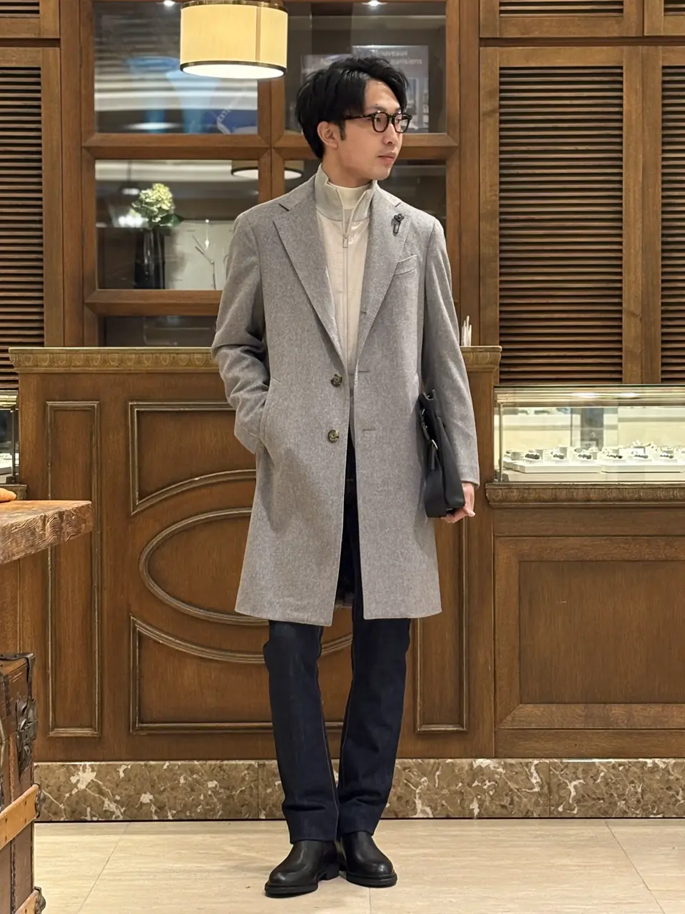 LARDINI(ラルディーニ)】 ウールチェスターコート｜PARIGOT ONLINE