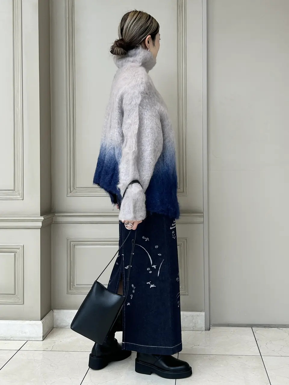 Mame Kurogouchi(マメ クロゴウチ)】 Nature Pattern Jacquard Denim