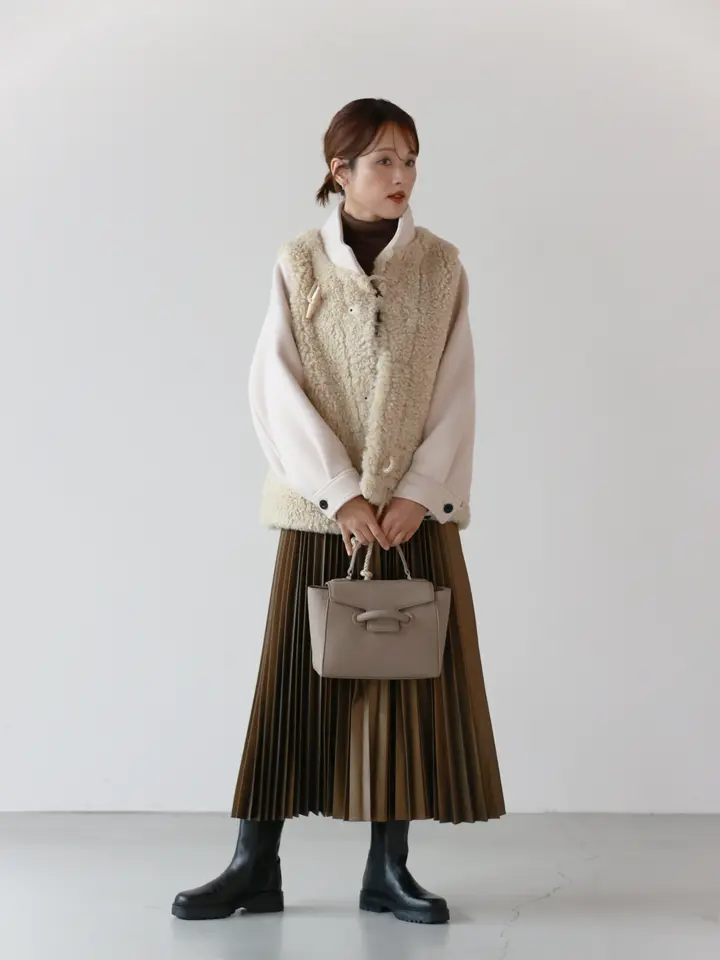 HYKE(ハイク)】 DOUBLE FACE FAUX SHERLING DUFFLE JACKET｜PARIGOT