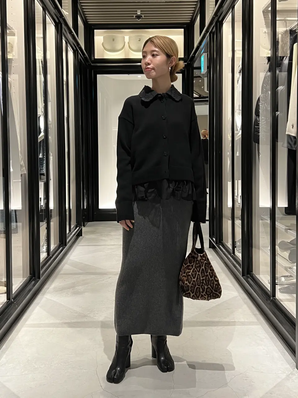 Cecilie Bahnsen セシリーバンセン　Bibi カーディガン BIBI | CARDIGAN RECYCLED CASHMERE BLACK