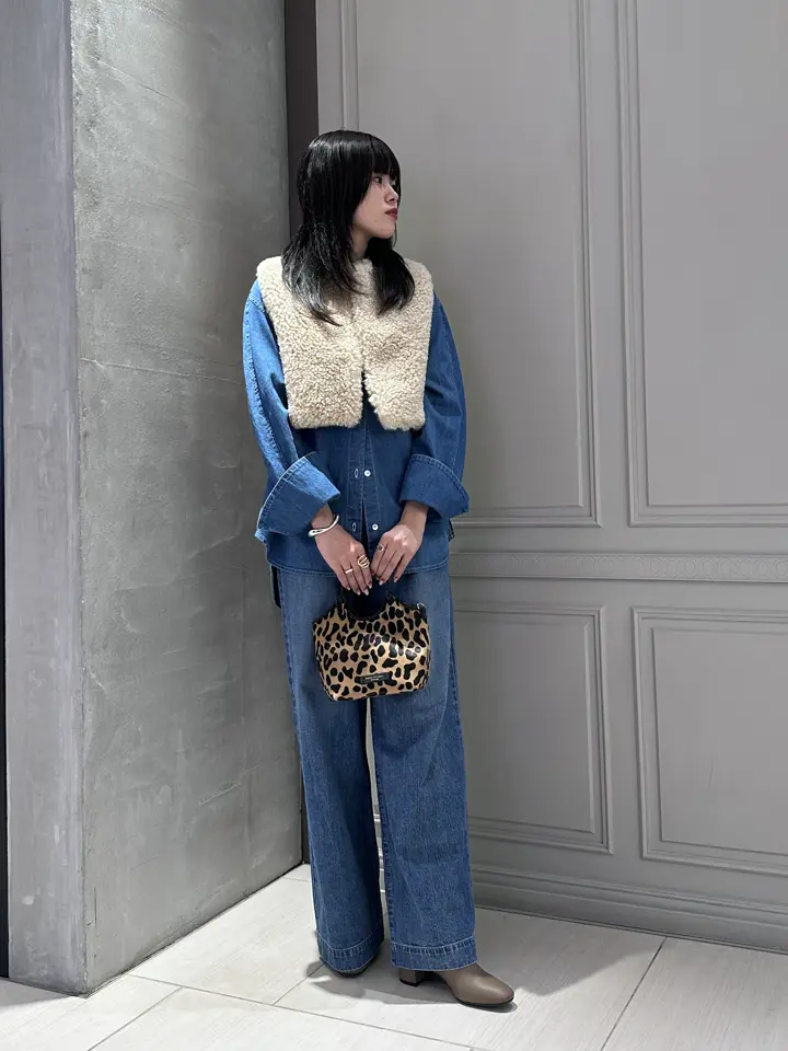 HYKE(ハイク)】 FAUX SHEARLING CROPPED VEST｜PARIGOT ONLINE（パリゴ