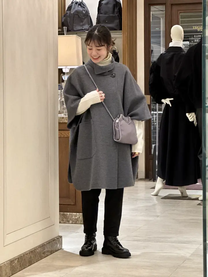 パリゴ parigot  ウール リバー　ポンチョ コート パリゴ parigot ウール リバー ポンチョ コート パリゴ parigot ウール