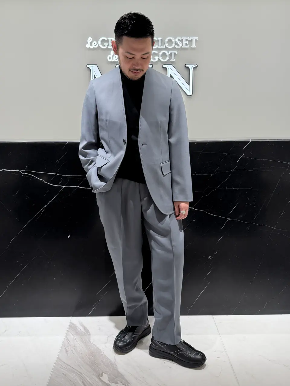 RAINMAKER(レインメーカー)】 PARIGOT別注 WOOL TWILL SHIRRING