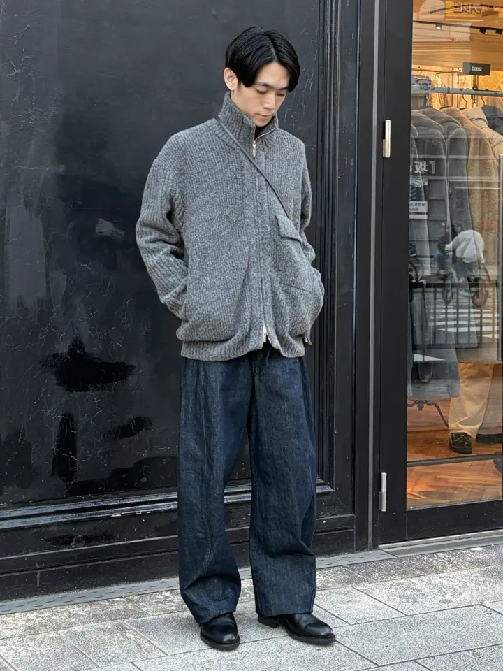 新品未使用　UJOH ウジョー　変形　長袖ニット　2 M UJOH(ウジョー)】 Zip High Neck Knit｜PARIGOT ONLINE（パリゴ