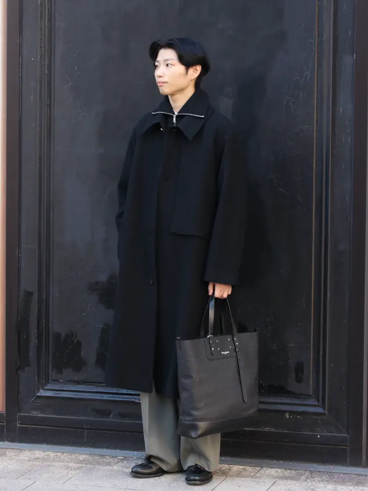 CULLNI(クルニ)】 Lamb Wool Melton Layerd Long Coat｜PARIGOT ONLINE