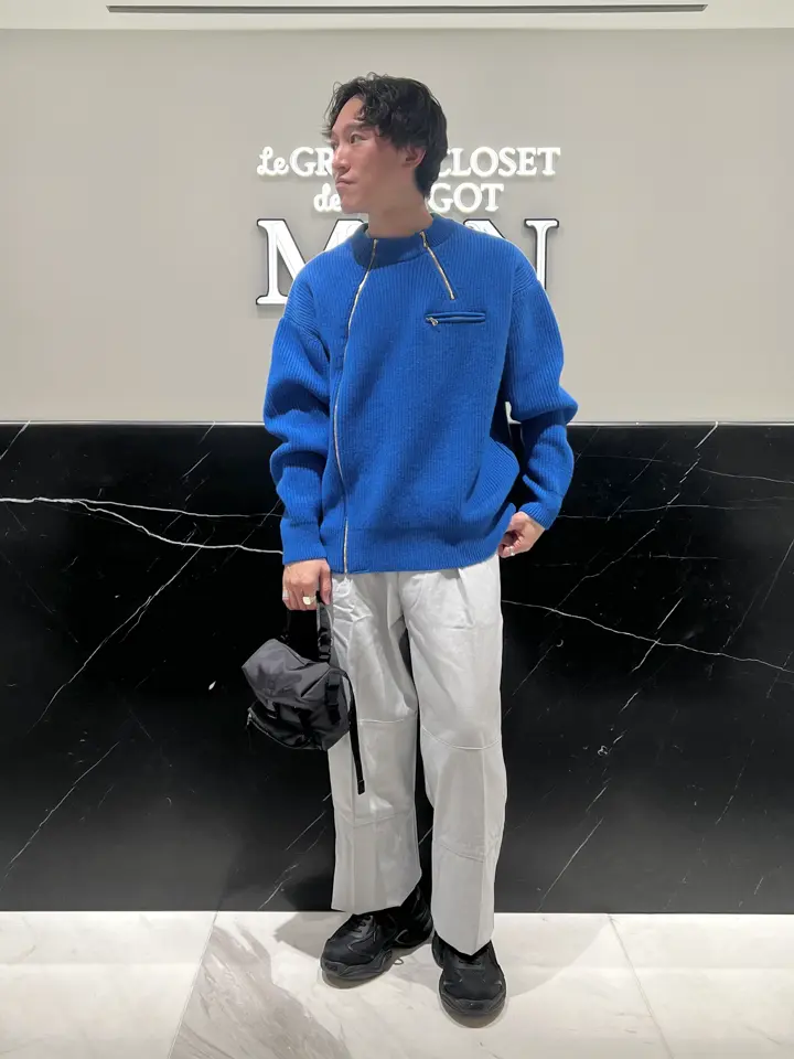 CULLNI(クルニ)】 Double Zip Up Crew Neck Knit｜PARIGOT ONLINE