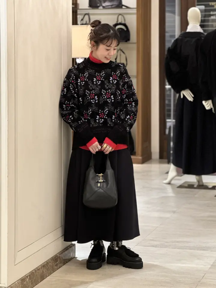 CFCL シーエフシーエル ポッタリー フレア ロング スカート 1 ブラック CFCL(シーエフシーエル)】 POTTERY SKIRT｜PARIGOT ONLINE（パリゴ