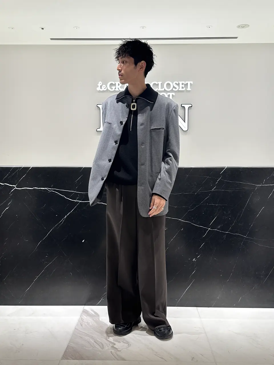 JW Anderson(ジェイダブリューアンダーソン)】 ハーフジップジャンパー