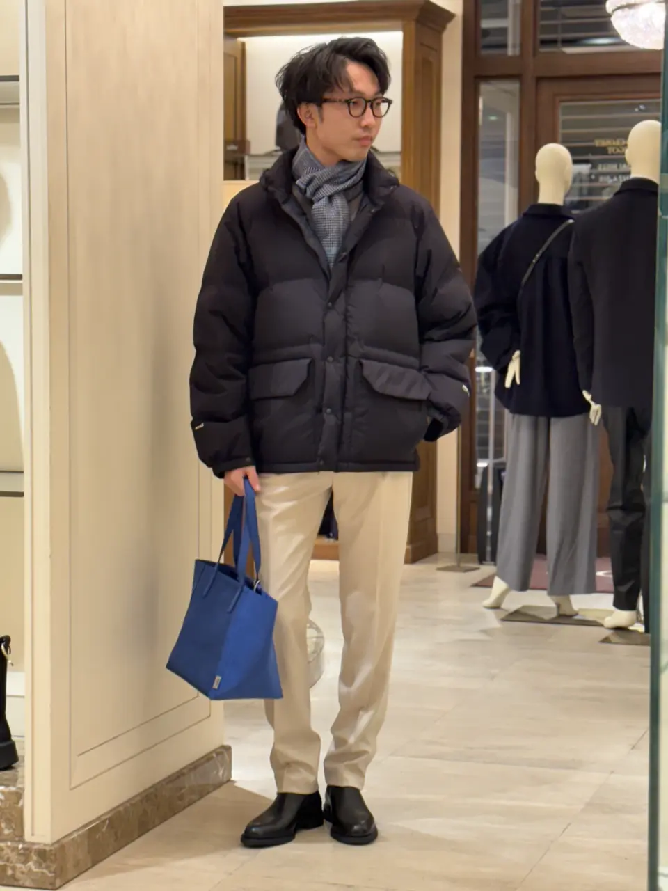 PIACENZA(ピアツェンツァ)】 シルクカシミヤチェックマフラー｜PARIGOT