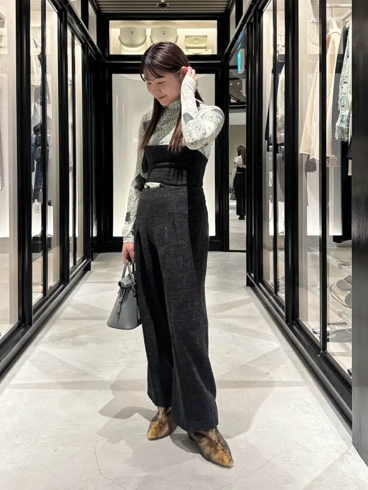 Mame Kurogouchi(マメ クロゴウチ)】 Marble Print Jersey High Neck