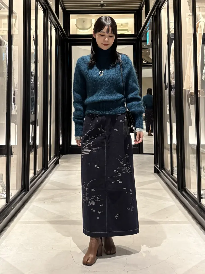 Mame Kurogouchi(マメ クロゴウチ)】 Nature Pattern Jacquard Denim