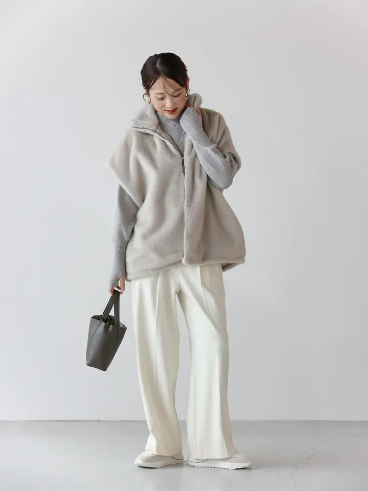 PARIGOT(パリゴ)】 ドローストリングファーベスト｜PARIGOT ONLINE