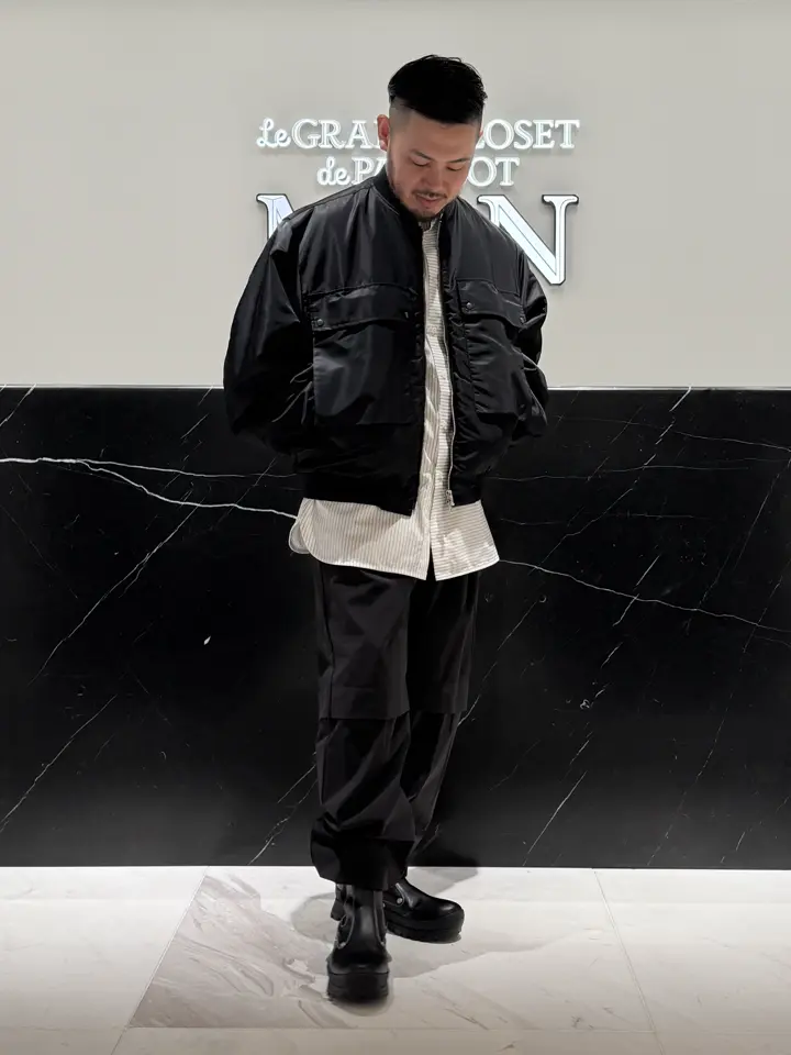 YOKE(ヨーク)】 KATHARINE HAMNETT Recycle Nylon Flight Jacket