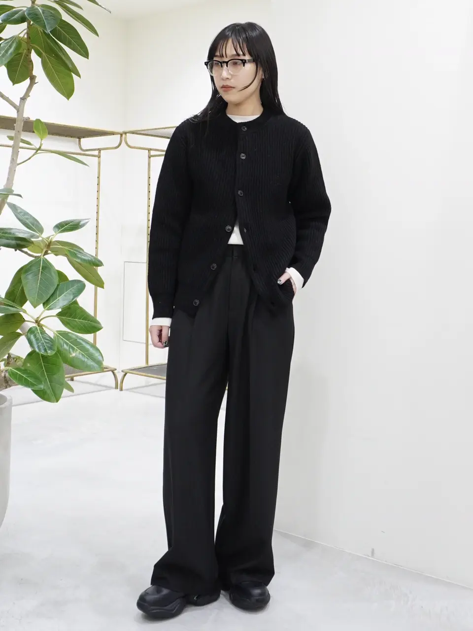 HYKE(ハイク)】 RIBBED KNIT WOOL CARDIGAN｜PARIGOT ONLINE（パリゴ