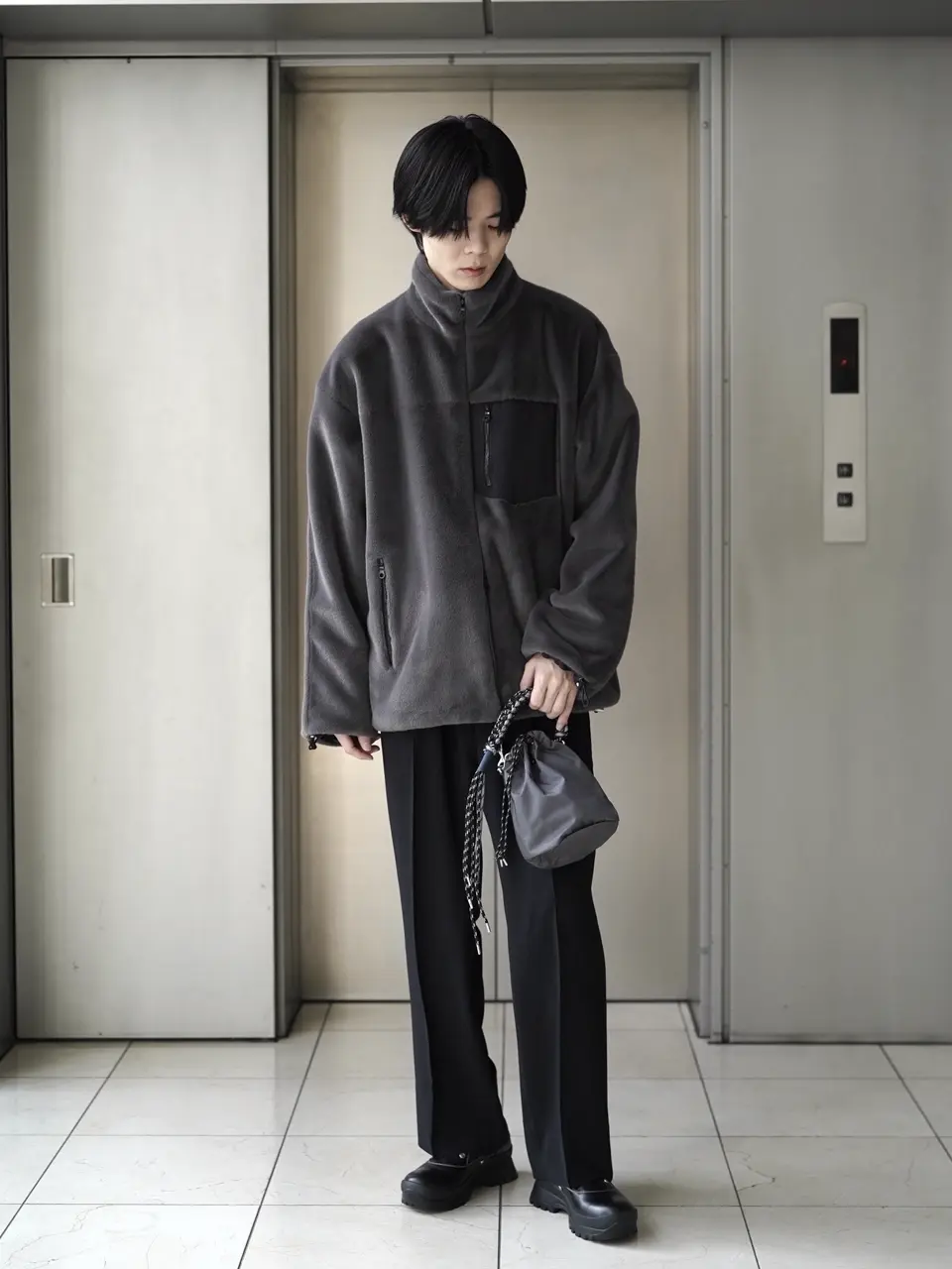 RAINMAKER(レインメーカー)】 MELANGE TWILL WIDE TROUSERS｜PARIGOT