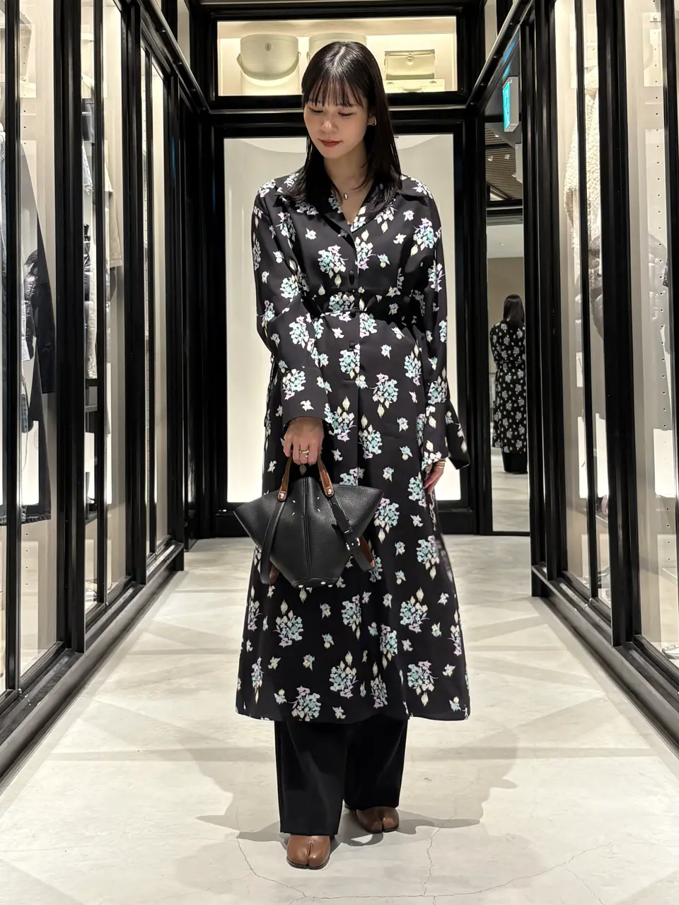 Mame Kurogouchi(マメ クロゴウチ)】 Floral Motif Printed Dress