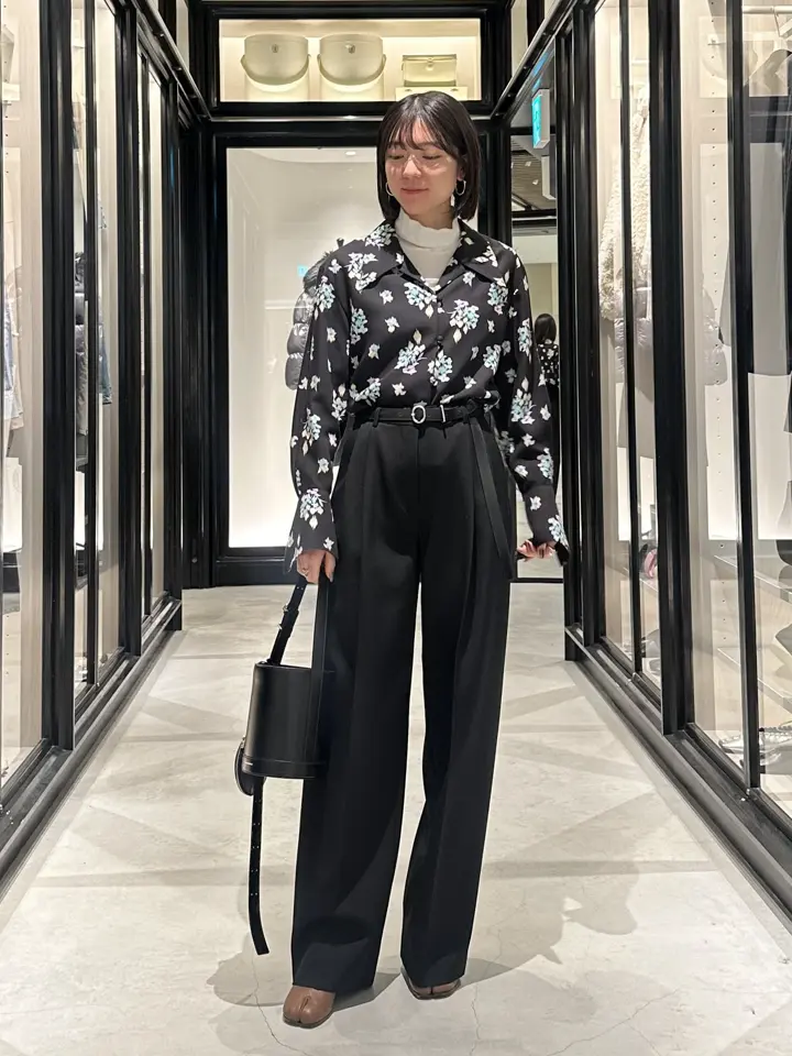 Mame Kurogouchi(マメ クロゴウチ)】 Knitted High Neck Top｜PARIGOT