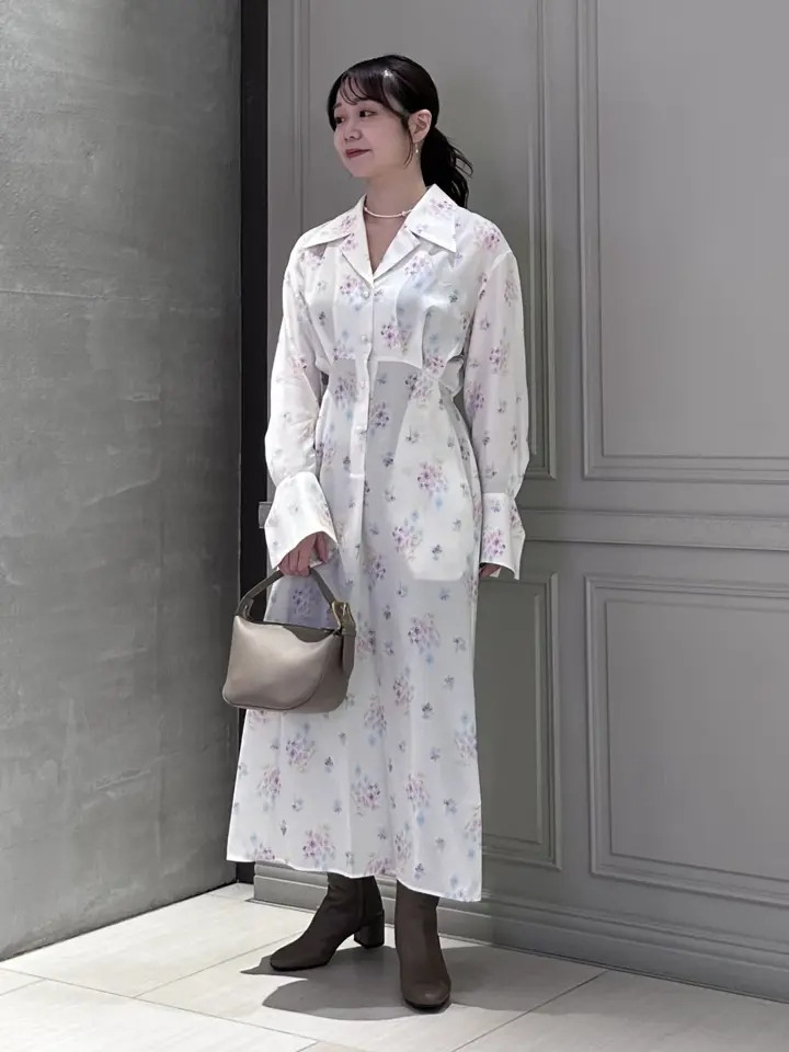 Mame Kurogouchi(マメ クロゴウチ)】 Floral Motif Printed Dress