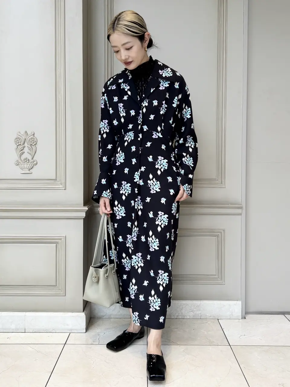 Mame Kurogouchi(マメ クロゴウチ)】 Floral Motif Printed Dress