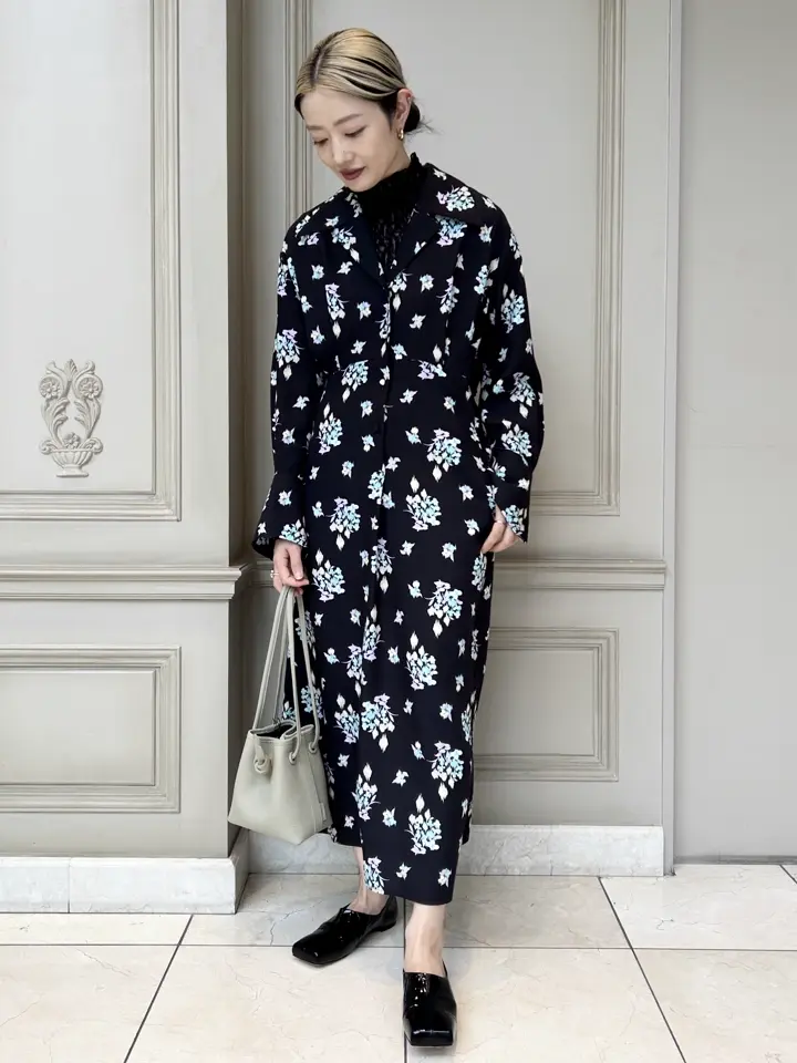 Mame Kurogouchi(マメ クロゴウチ)】 Floral Motif Printed Dress