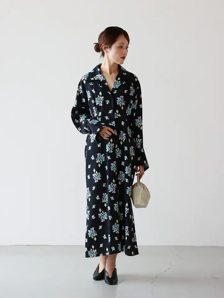 Mame Kurogouchi(マメ クロゴウチ)】 Floral Motif Printed Dress