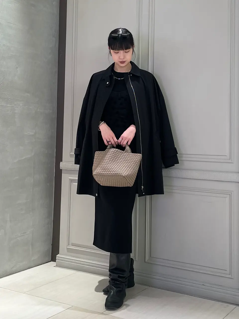 Mame Kurogouchi(マメ クロゴウチ)】 Triacetate Georgette Embroidery