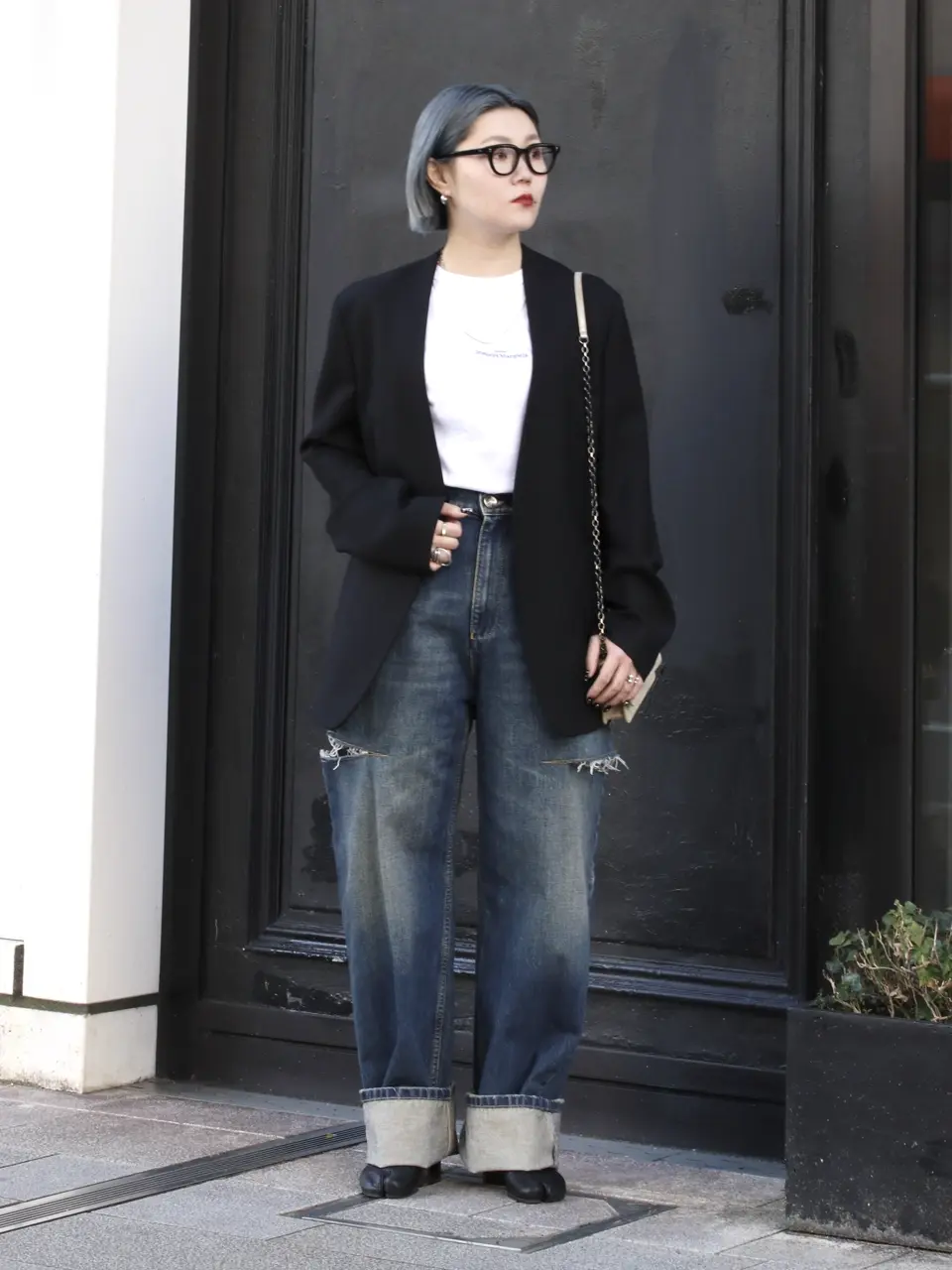 Maison Margiela(メゾンマルジェラ)】 カットアウトジーンズ｜PARIGOT