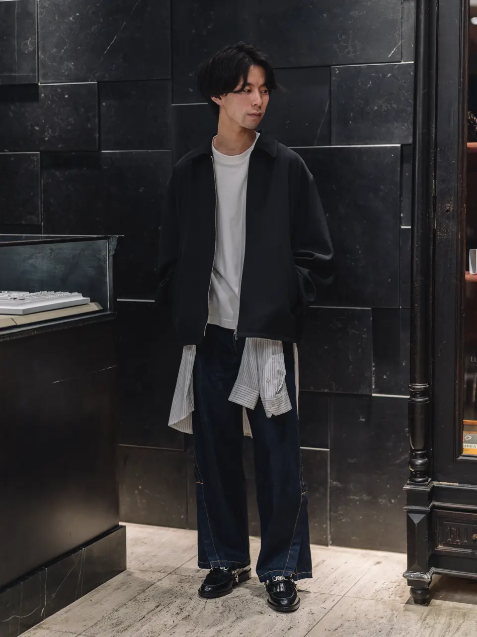 ATON(エイトン)】 BACK SATIN HARRINGTON JACKET｜PARIGOT ONLINE