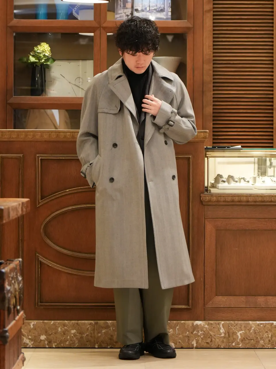MARKAWARE(マーカウェア)】 TRIPLE PLEATED WIDE TROUSERS ORGANIC