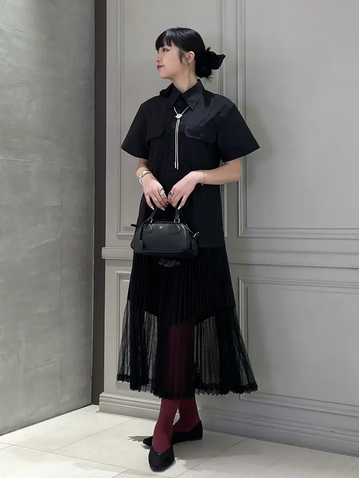 TOGA PULLA(トーガプルラ)】 TYPEWRITER MESH DRESS｜PARIGOT ONLINE