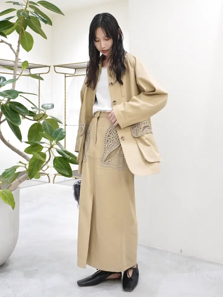 Mame Kurogouchi(マメ クロゴウチ)】 Cording Embroidery Detailed I