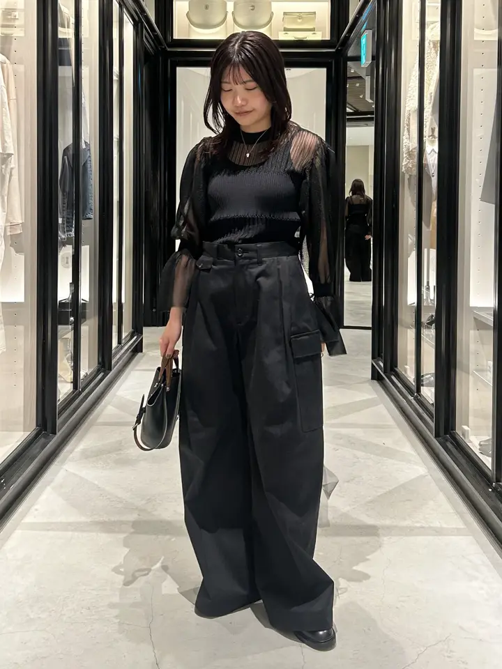 CFCL(シーエフシーエル)】 FLUTED LUCENT MARIE SLEEVE TOP｜PARIGOT