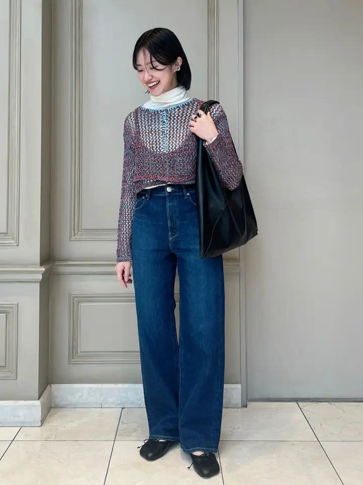 A CCORDION(アコーディオン)】 COIL YARN MIX CARDIGAN｜PARIGOT