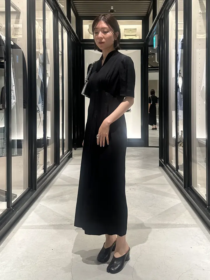 Mame Kurogouchi(マメ クロゴウチ)】 Puffed Floral Jacquard Dress