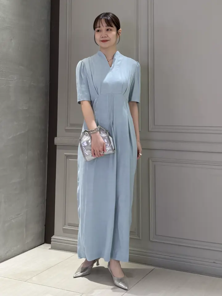 Mame Kurogouchi(マメ クロゴウチ)】 Puffed Floral Jacquard Dress