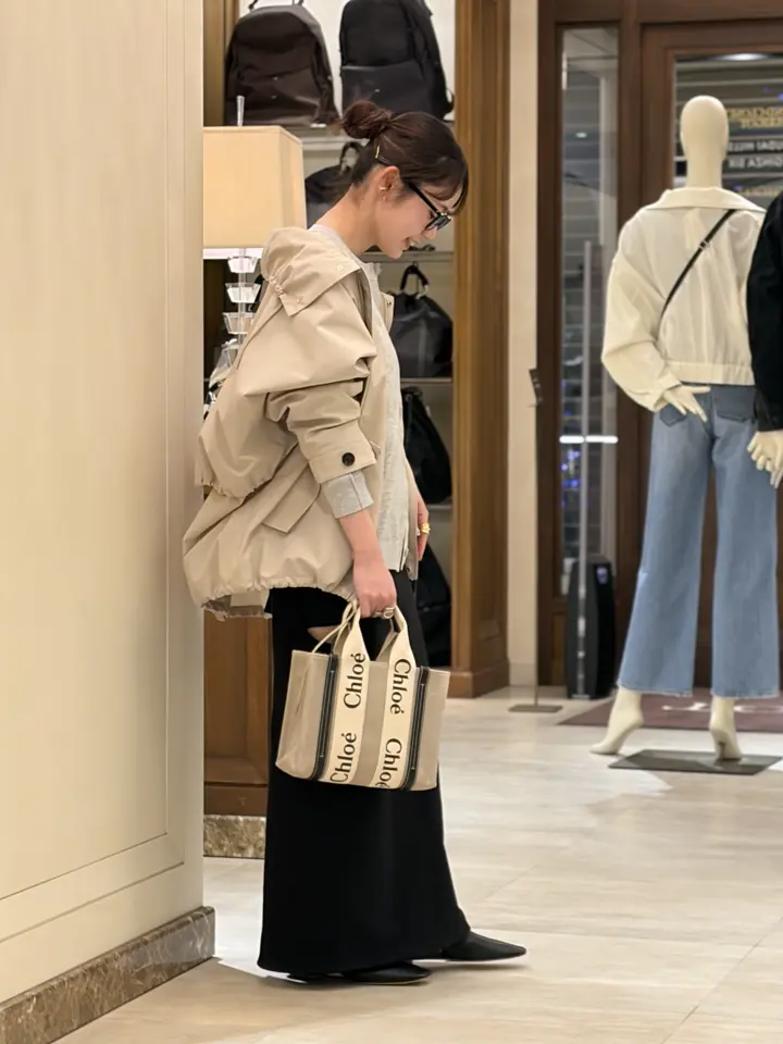 Chloe(クロエ)】 リネン製WOODYスモールトートバッグ｜PARIGOT ONLINE