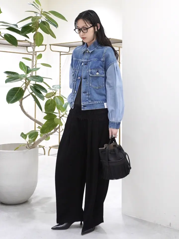 HYKE(ハイク)】 BALLOON SLEEVE DENIM JACKET TYPE2 REGULAR FIT