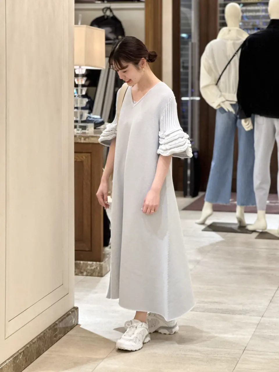 CFCL(シーエフシーエル)】 POTTERY SWELL GLITTER SHORT BELL SLEEVE