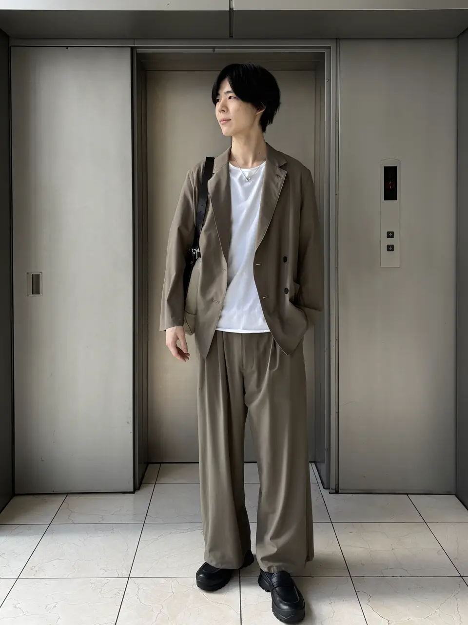 YOKE(ヨーク)】 Wool Washer Tropical Double Breasted Jacket