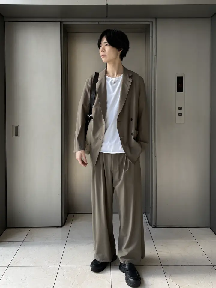 YOKE(ヨーク)】 Wool Washer Tropical Double Breasted Jacket