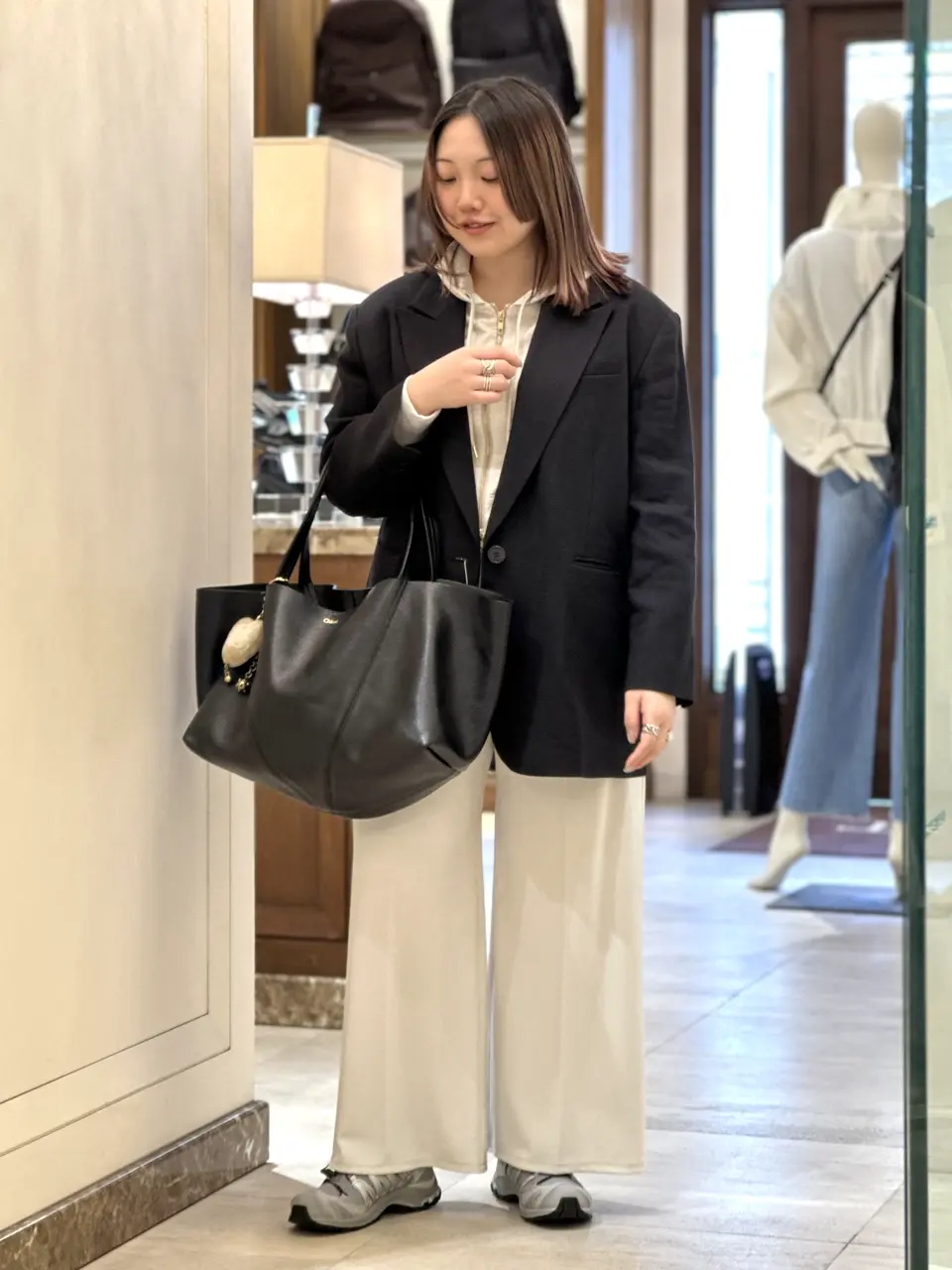 Chloe(クロエ)】 ブラス製Chloe Symbols Heart Shearling バッグ