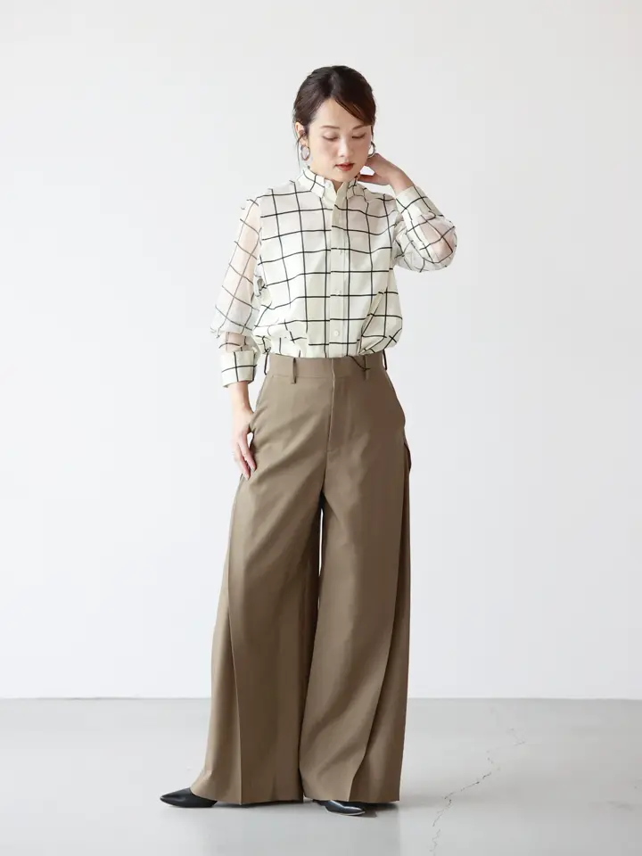 HYKE(ハイク)】 WOOL SIDE TUCK PANTS｜PARIGOT ONLINE（パリゴ