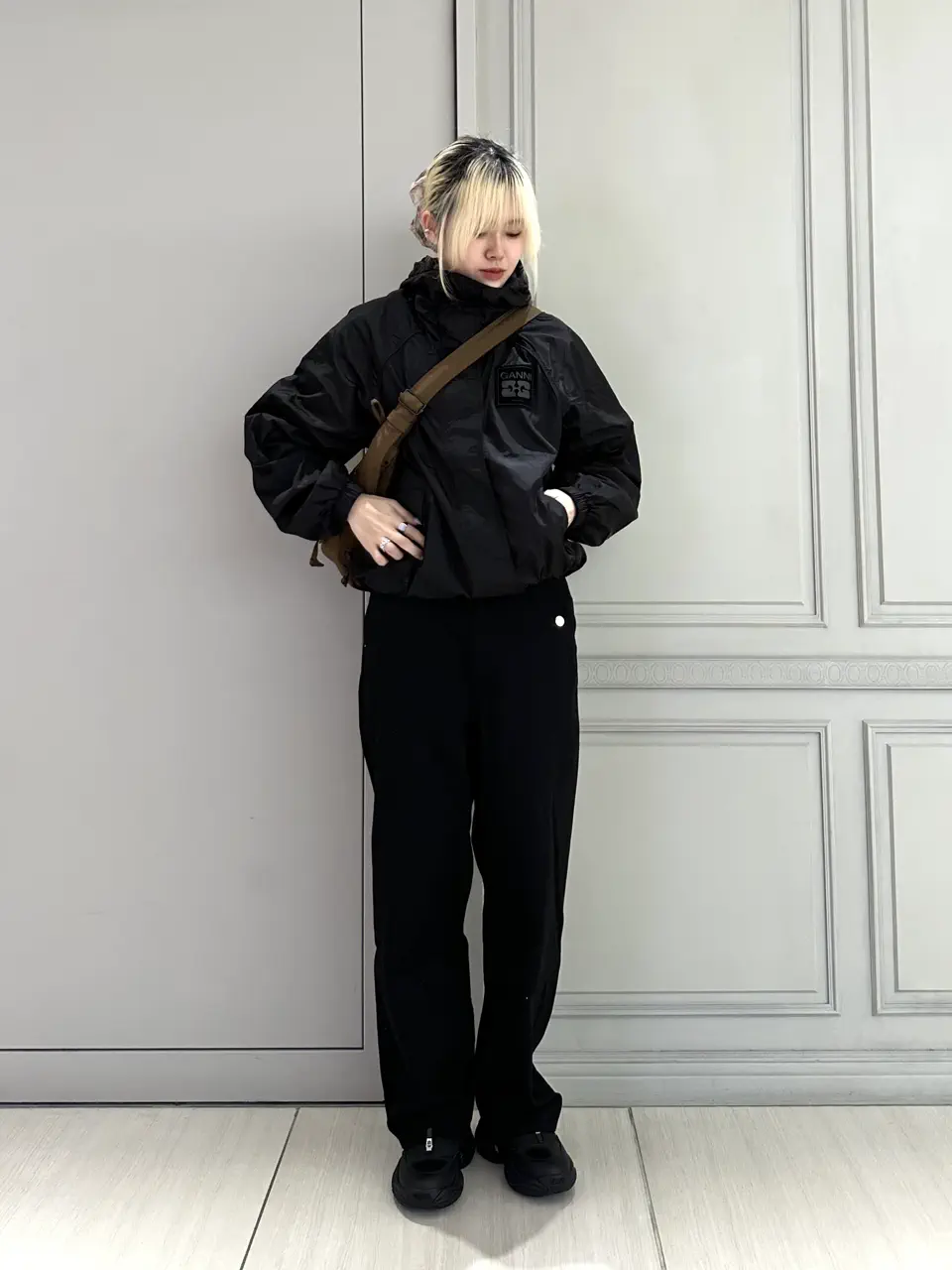GANNI(ガニー)】 Black Nylon Jacket｜PARIGOT ONLINE（パリゴオンライン）