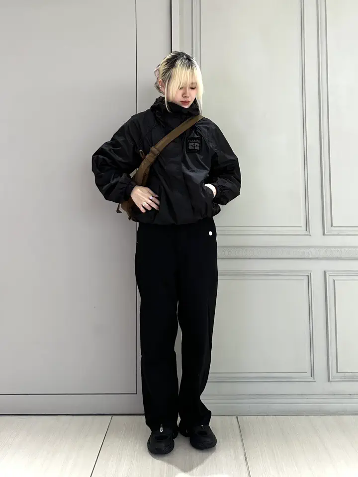 GANNI(ガニー)】 Black Nylon Jacket｜PARIGOT ONLINE（パリゴオンライン）