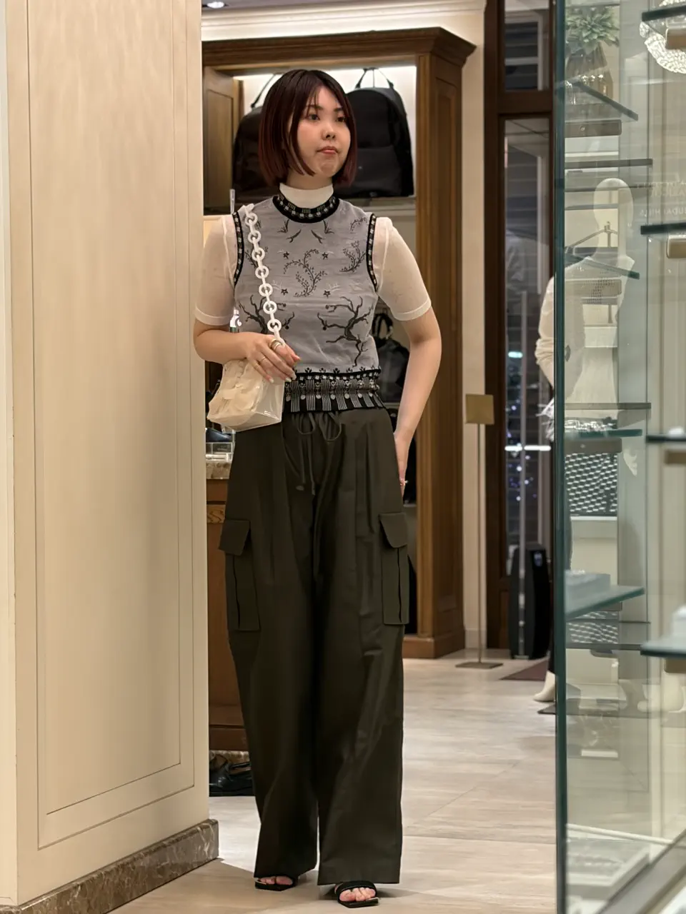 Mame Kurogouchi(マメ クロゴウチ)】 Starry Jersey Short Sleeve
