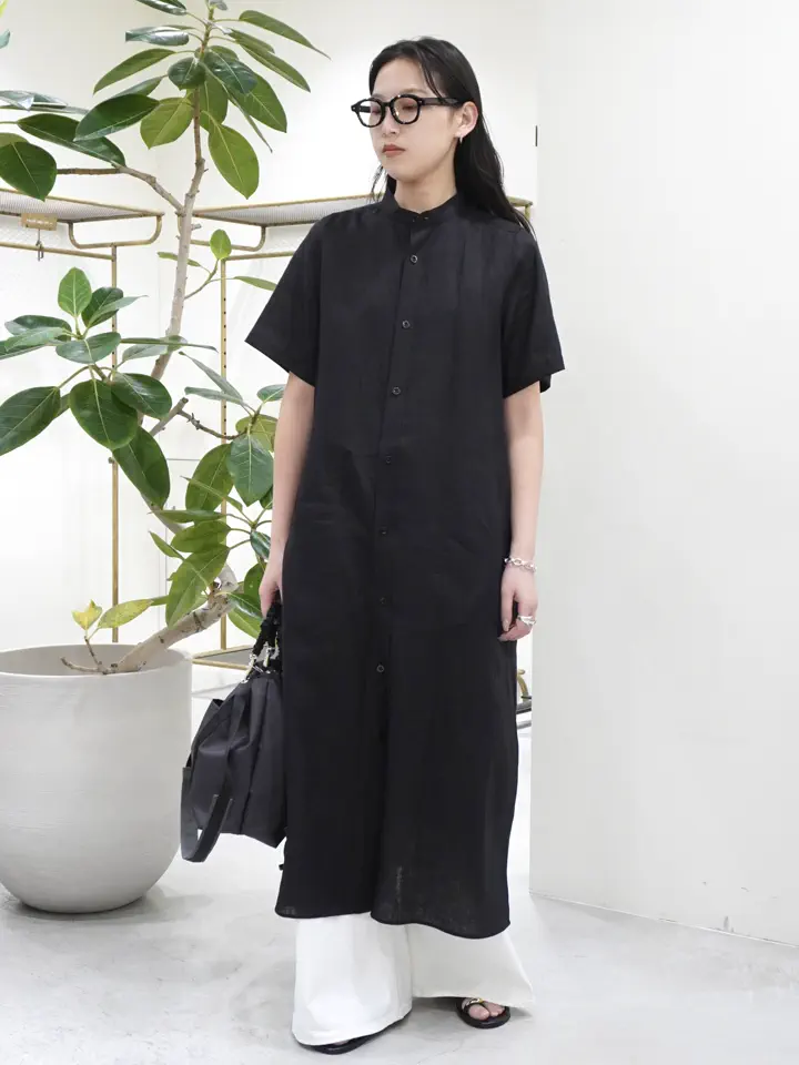 HYKE(ハイク)】 LINEN MAXI SHIRT DRESS｜PARIGOT ONLINE（パリゴ