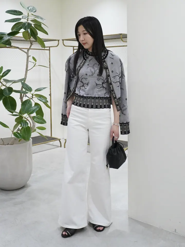 Mame Kurogouchi(マメ クロゴウチ)】 Layered Jacquard Sleeveless
